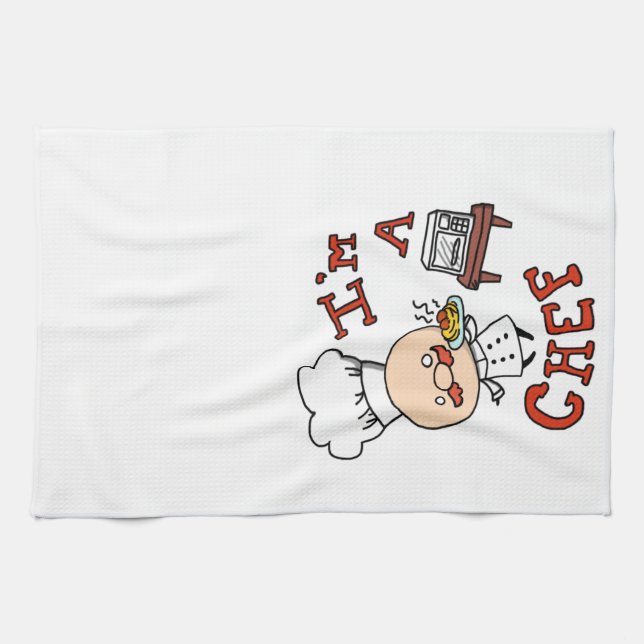 I'm a chef! kitchen towel (Horizontal)