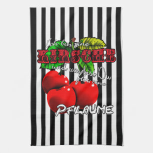 I'm a cherry what you are for a plum kitchen towel