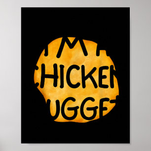 I'm A Chicken Nugget Funny Lazy Easy Halloween Cos Poster