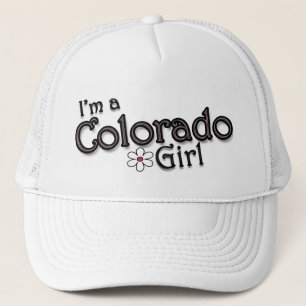 I'm a Colorado Girl, Flower, Ladies Baseball Cap