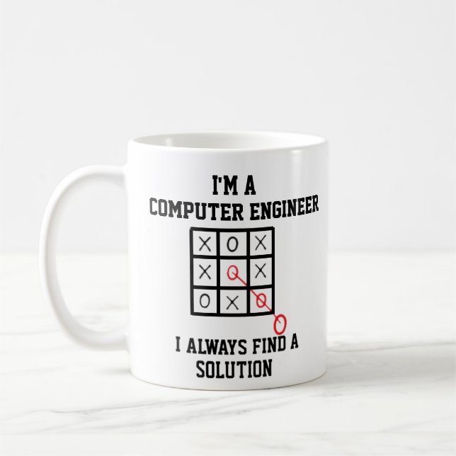 Im A Computer EngineerI Always Find A Solution  Coffee Mug (Left)