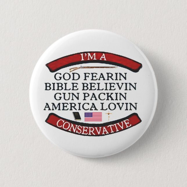 I'M A CONSERVATIVE 2 INCH ROUND BUTTON (Front)