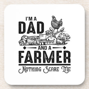 I'm A Dad and A Farmer   Farming Coaster