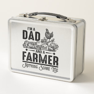 I'm A Dad and A Farmer   Farming Metal Lunch Box