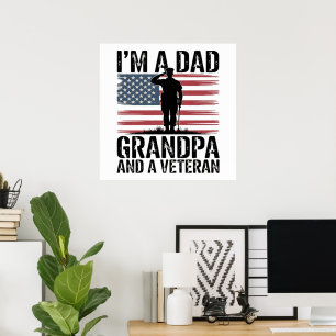 I'm A Dad Grandpa and Veteran Nothing Scares  Poster