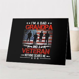 Im A Dad Grandpa Proud Veteran Fathers Day 235 Card