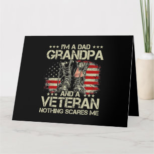 Im A Dad Grandpa Veteran Fathers Day Shirts 244 Card