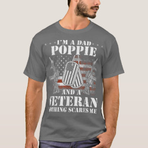 I'm A Dad Poppie Veteran Father's Day T-Shirt