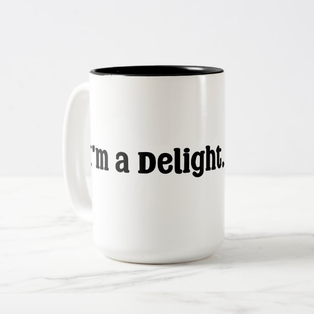 I'm a Delight. Two-Tone Coffee Mug (Front Left)