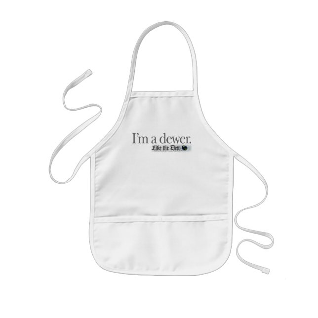 I'm a dewer. kids apron (Front)