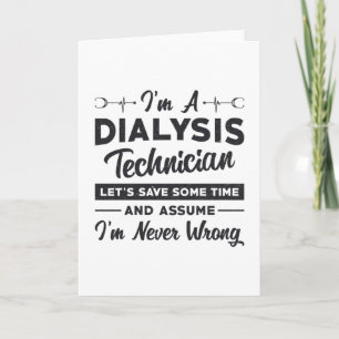 I'm A Dialysis Technician Nurse Nephrology Gift Card