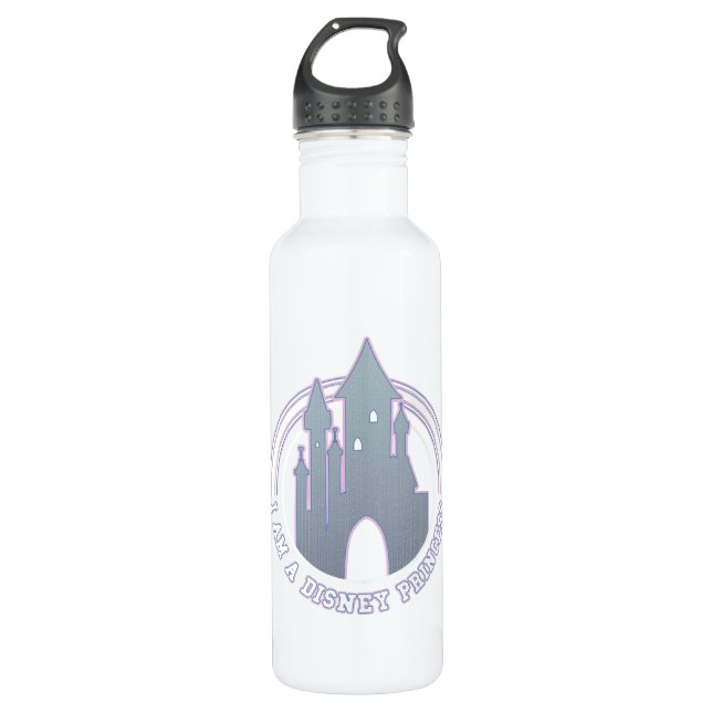 "I'm A Disney Princess" Castle Graphic 710 Ml Water Bottle (Front)