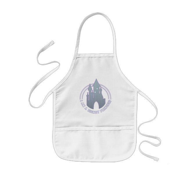 "I'm A Disney Princess" Castle Graphic Kids Apron (Front)