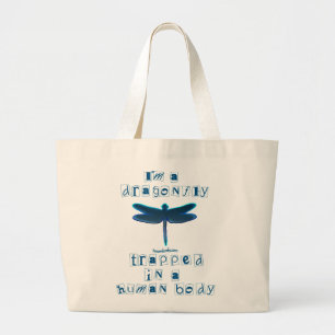 I'm a Dragonfly Large Tote Bag