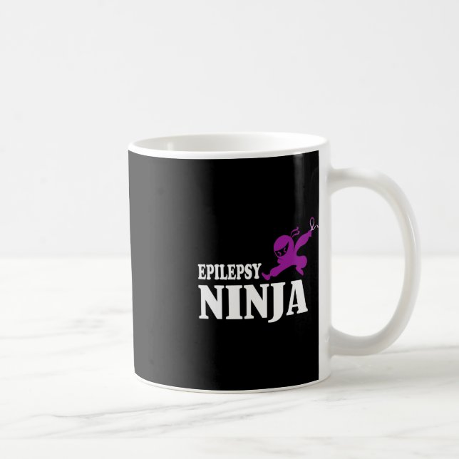 I'm A Epilepsy Ninja Epilepsy Awareness Gift  Coffee Mug (Right)