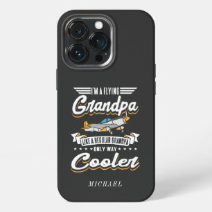 I'm A Flying Aviation Grandpa Only Cooler Custom iPhone 13 Pro Case