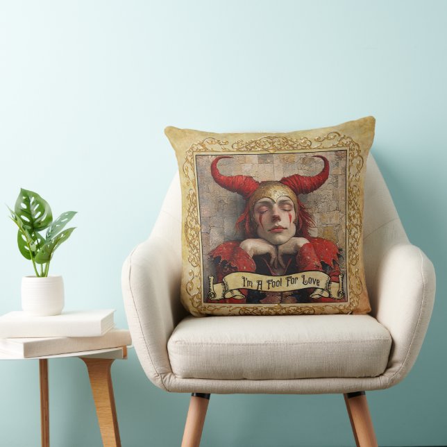 I'm A Fool For Love!  Throw Pillow (Chair)