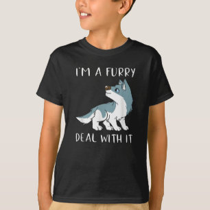 I'm A Furry Deal With It Cute Furry Fandom Fursuit T-Shirt