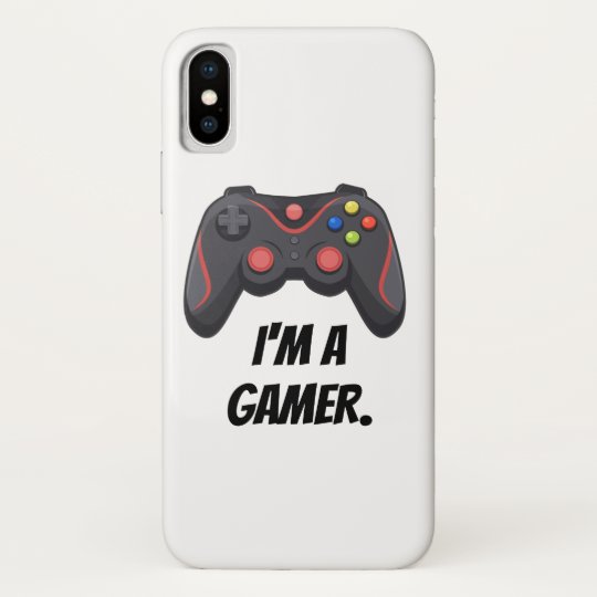 I M A Gamer Word And Joystick Cartoon Case Mate Iphone Case Zazzle Ca