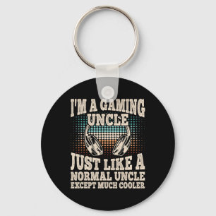 I'm A Gaming Uncle Funny Video Gamer Gaming Retro Keychain