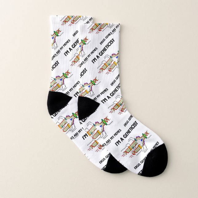 I'm A Geneticist Ergo Genes Are My Memes DNA Socks (Pair)