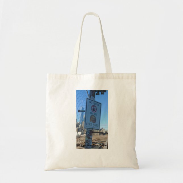 I'm a genuine New Yorker Tote Bag (Front)