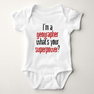 I'm a Geographer What's Your Superpower? Baby Bodysuit