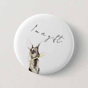 I'm a gift 2 inch round button