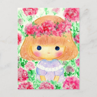 I'm a girl holiday postcard