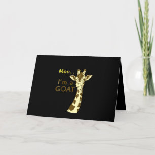 I'm A Goat Cool Confusing Giraffe Card