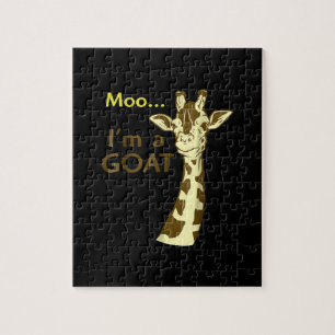 I'm A Goat Cool Confusing Giraffe Jigsaw Puzzle