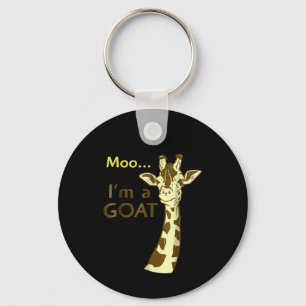 I'm A Goat Cool Confusing Giraffe Keychain