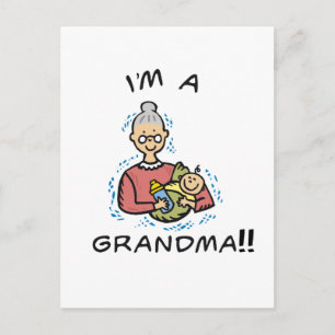 I'm a Grandma-Grandma and Baby Postcard