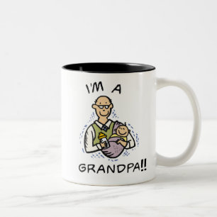 I'm a Grandpa T shirts and Gifts Two-Tone Coffee Mug