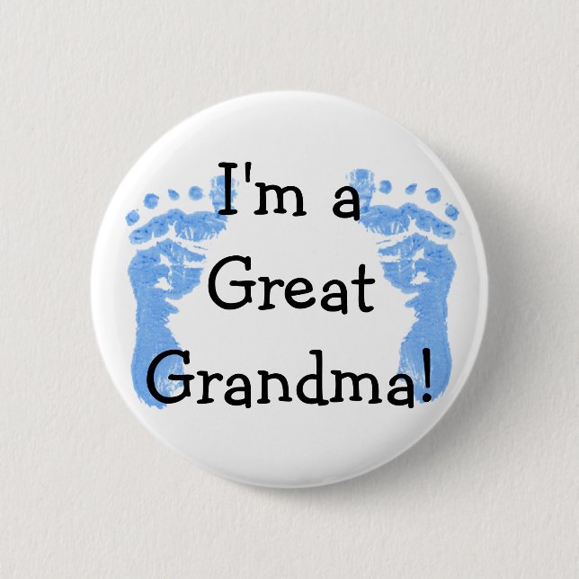 I'm a Great Grandma! 2 Inch Round Button (Front)