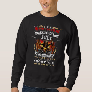 I'm A Grumpy Old Man I Was Born In July Father Day Sweatshirt