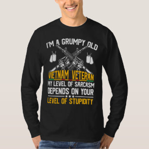I'm A Grumpy Old Vietnam Veteran Sarcasm Usa T-Shirt
