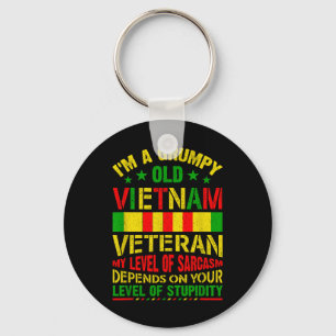Im A Grumpy Old Vietnam Veteran Shirt Vietnam War  Keychain