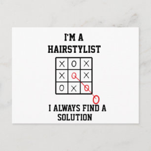 Im A Hairstylist I Always Find A Solution   Postcard