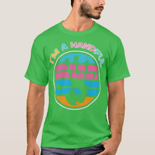 Im A Handful Retro Birthday 5 Years Old T-Shirt