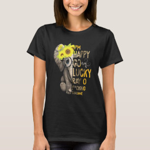 Im A Happy Go Lucky Ray Of Fcking Sunshine Sunflow T-Shirt