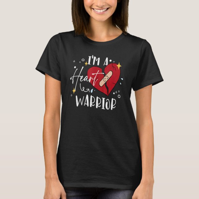 Im A Heart Warrior Heart Disease Awareness Kids T-Shirt (Front)