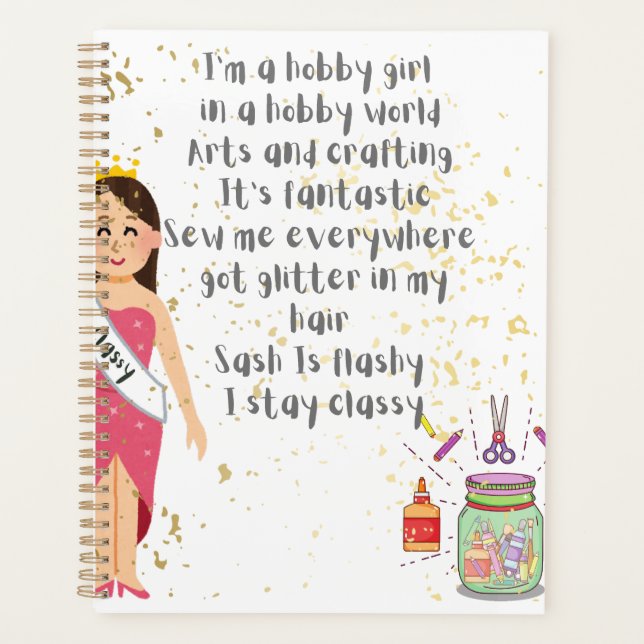 I'm A Hobby Girl in A Hobby World Planner (Front)