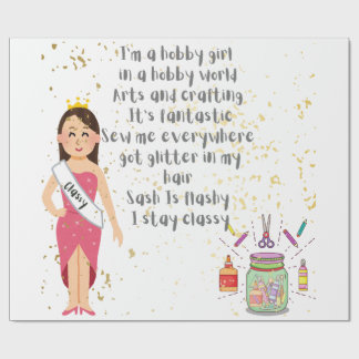I'm a Hobby Girl in Hobby World Wrapping Paper