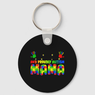 Im A Hot Mess Stressed Proudly Autism Mama Autism Keychain