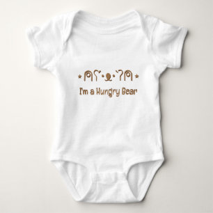 I'm a Hungry Teddy Bear Baby Bodysuit