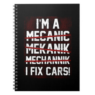 I'm A I Fix Cars Aircraft Mechanic Diesel Mechanic Notebook