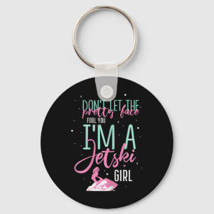I'm A Jet Ski Girl Funny Saying Racing Keychain