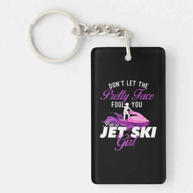I'm A Jet Ski Girl Jet Skiing Lover Jetski Keychain (Front)