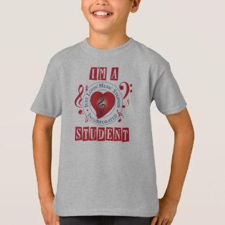 I'm A JLMS Student Retro Striped Sleeve V-Neck T-Shirt